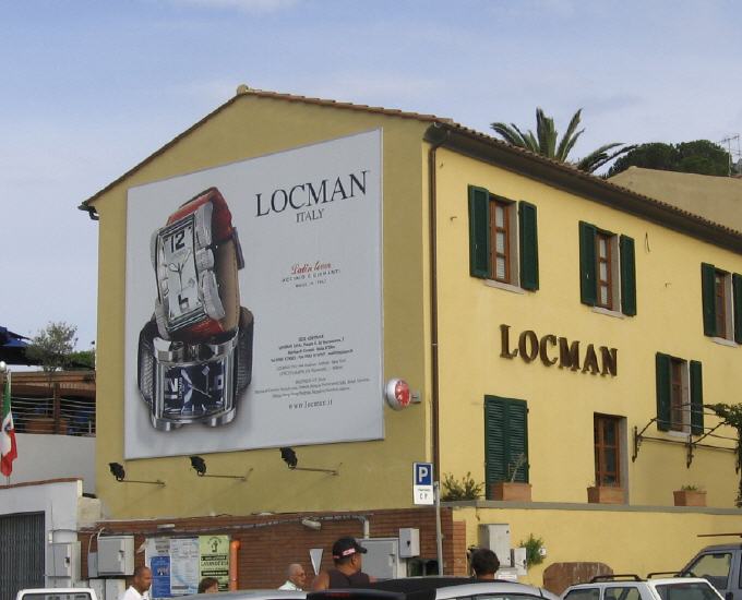 Stammhaus des Uhrenherstellers Locman in Marina di Campo